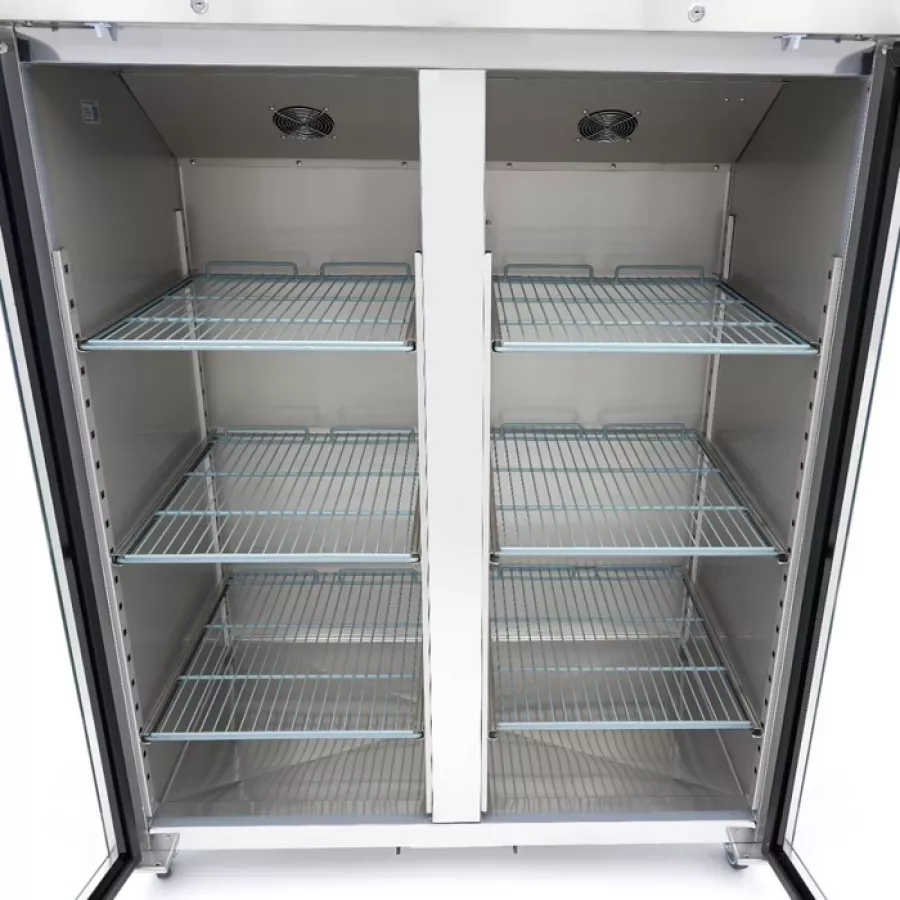 Gastro Gefrierschrank - 1200 l - 6 Einstellbare Regale (2/1 GN) - Rostfreier Stahl - mit Glastür Gastro Gefrierschrank - 1200 l - 6 Einstellbare Regale (2/1 GN) - Rostfreier Stahl - mit Glastür
