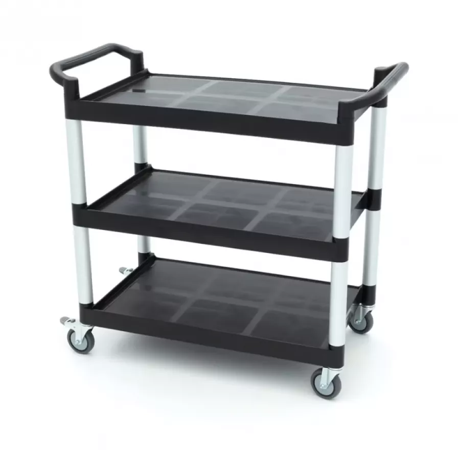 Servierwagen - 3 Kunststoffregale - 103 x 50,5 cm Servierwagen - 3 Kunststoffregale - 103 x 50,5 cm