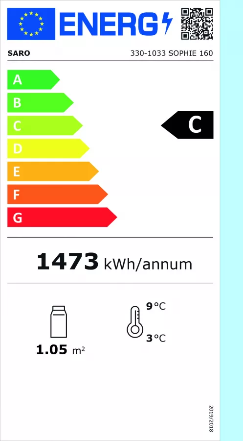 Kühlvitrine 160 Liter | B 875 x L 580 x H 680 mm