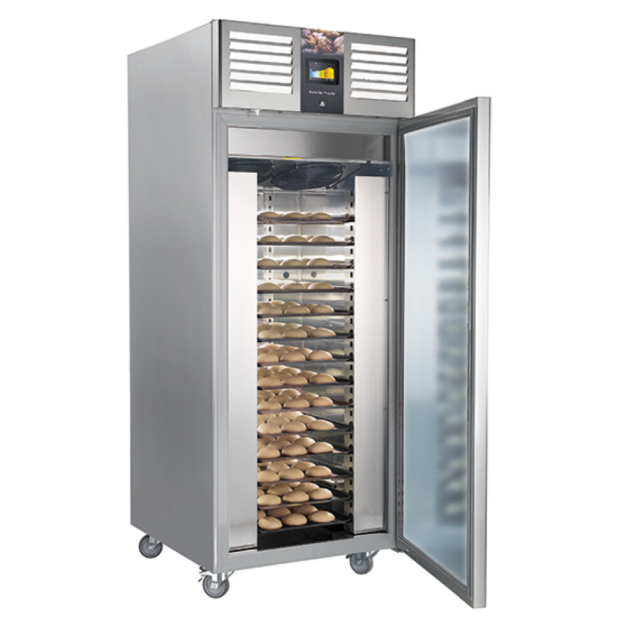 Rijskast met glazen deur 28x40x60 cm 20°C-40°C - ideaal voor bakkerijen en banketbakkerijen