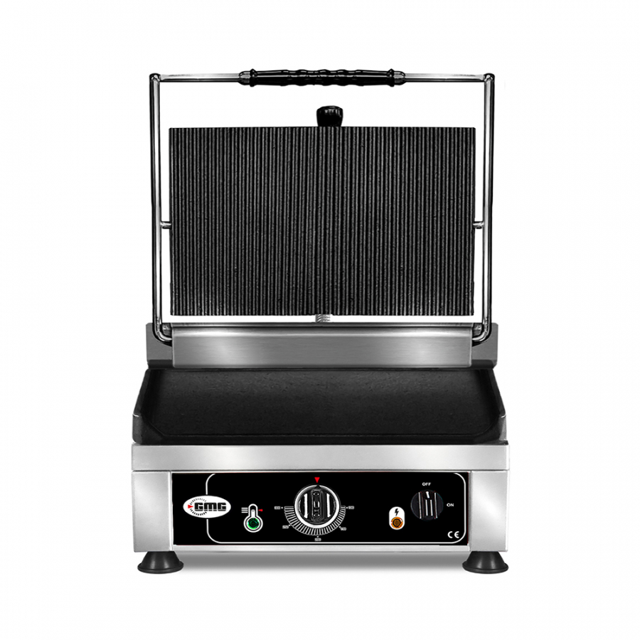 GMG Kontaktgrill Mit Grillplatten aus Gusseisen