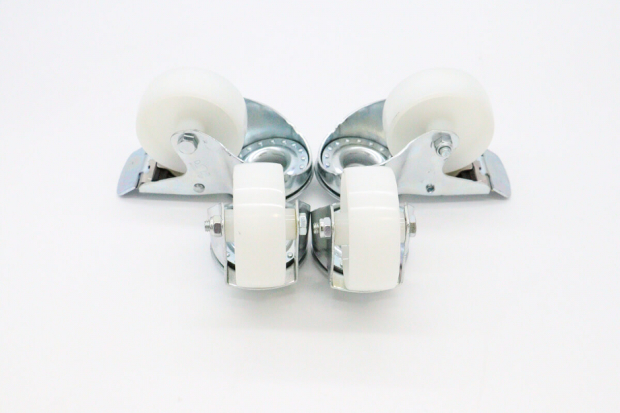 Wheels set for Table Steamer - 2 with brackes - 4.3 Inch / 11 cm