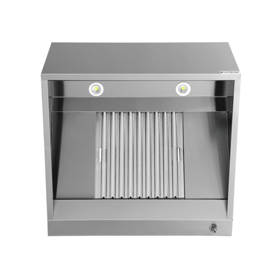 Dunstabzugshaube Box Model 950mm Edelstahl LED Labyrinthfilter