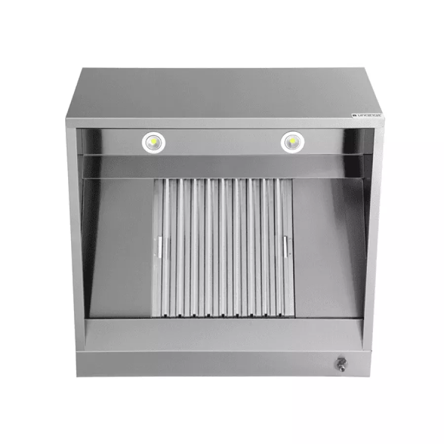 Dunstabzugshaube Box Model 950mm Edelstahl LED Labyrinthfilter