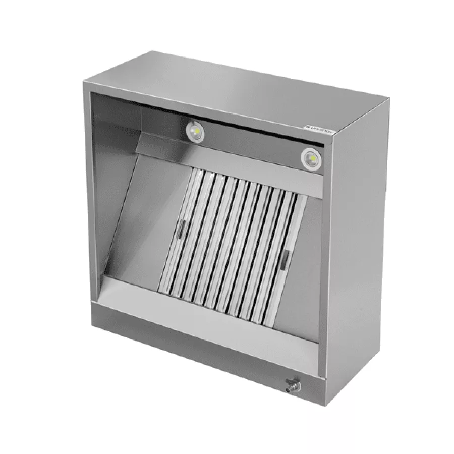 Dunstabzugshaube Box Model 950mm Edelstahl LED Labyrinthfilter