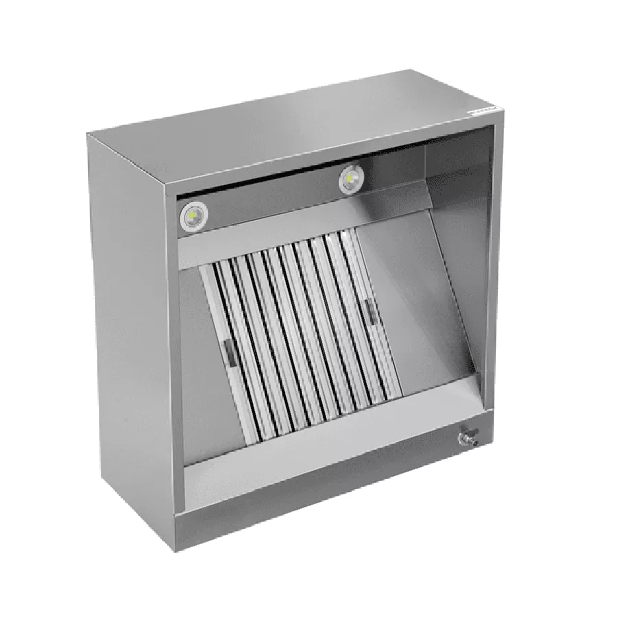 Dunstabzugshaube Box Model 950mm Edelstahl LED Labyrinthfilter