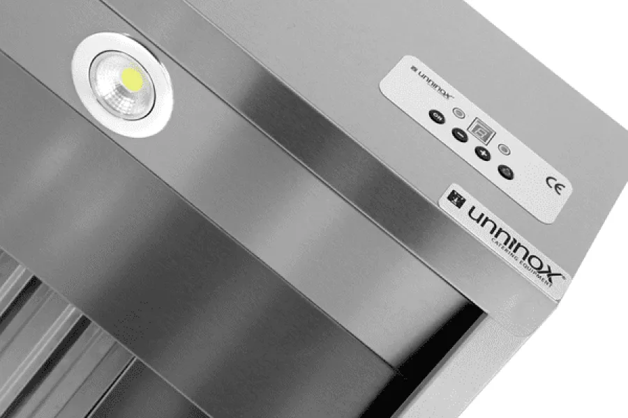 Dunstabzugshaube 950mm Edelstahl 1400 m³/h LED