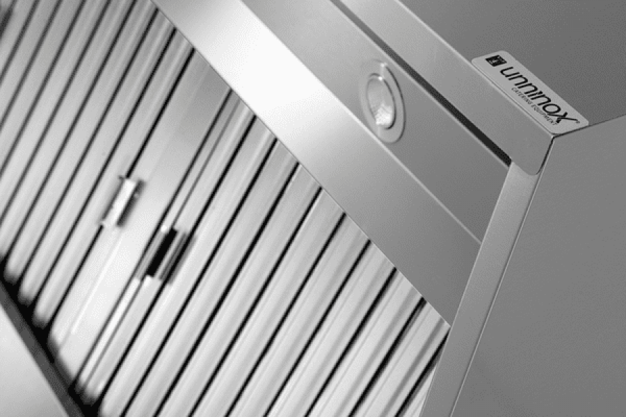 Dunstabzugshaube Box Model 950mm Edelstahl LED Labyrinthfilter