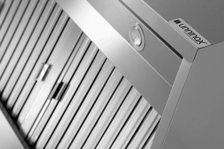 Dunstabzugshaube Box Model 950mm Edelstahl LED Labyrinthfilter