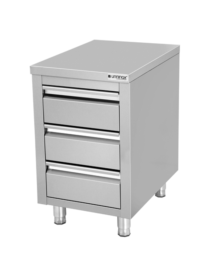 Schubladenschrank 700 mit 3 Schubladen 500x700x850 mm