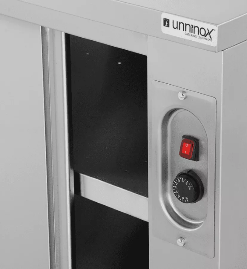 Heizschrank 1000x700x850 mm 1,5 kW Edelstahl Schiebetüren