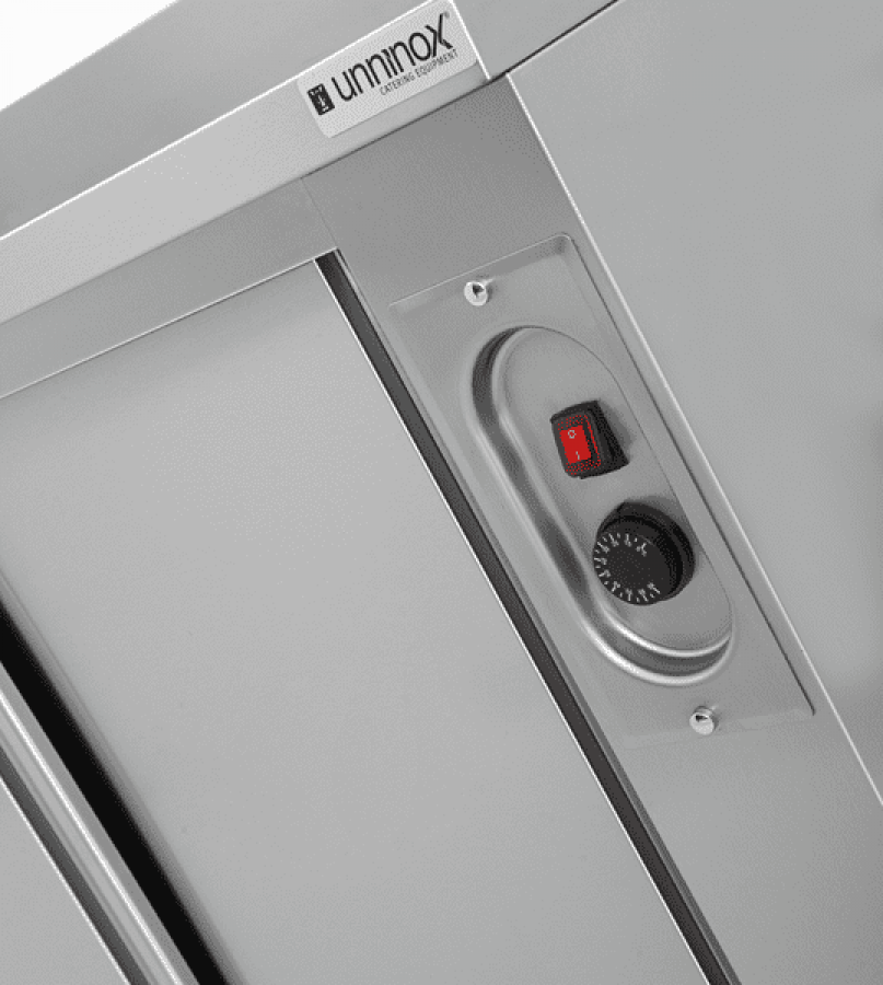 Heizschrank 1200x700x850 mm 1,5 kW Edelstahl Schiebetüren