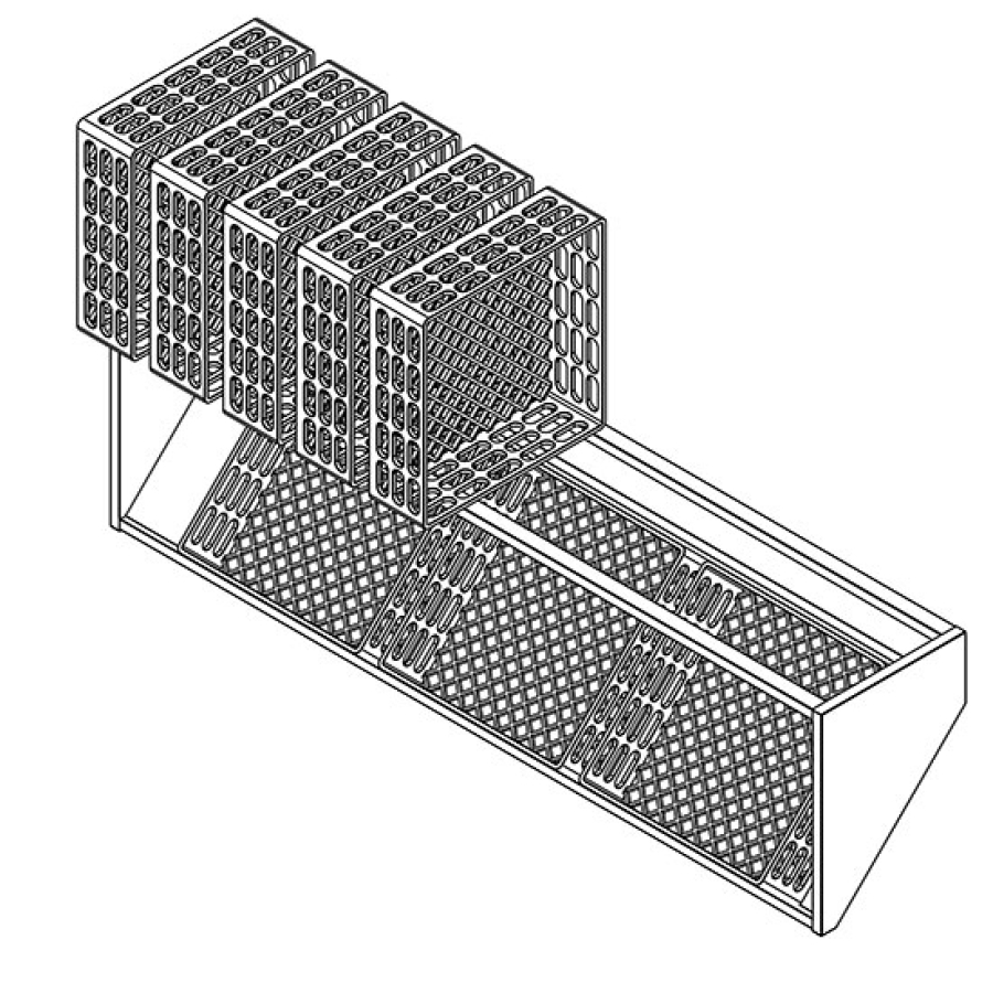 Mandendrageropzetstuk | Wandmodel | B=2400