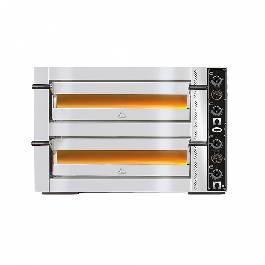 Pizzaofen elektrisch | 6+6x Ø30cm | 12kW