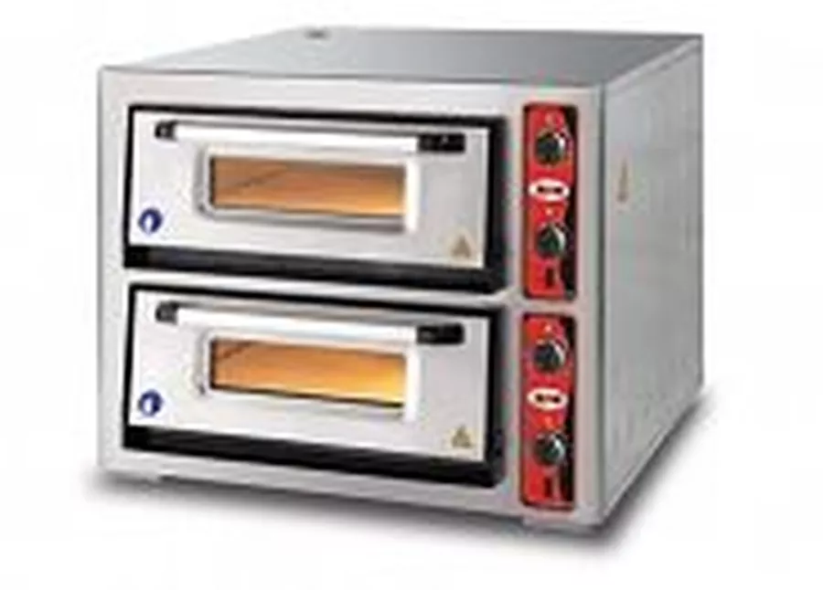 Pizzaofen CLASSIC ohne Thermometer, 2 Backkammer, 4+4 x Ø 34 cm, 970x1120x76 Pizzaofen CLASSIC ohne Thermometer, 2 Backkammer, 4+4 x Ø 34 cm, 970x1120x76
