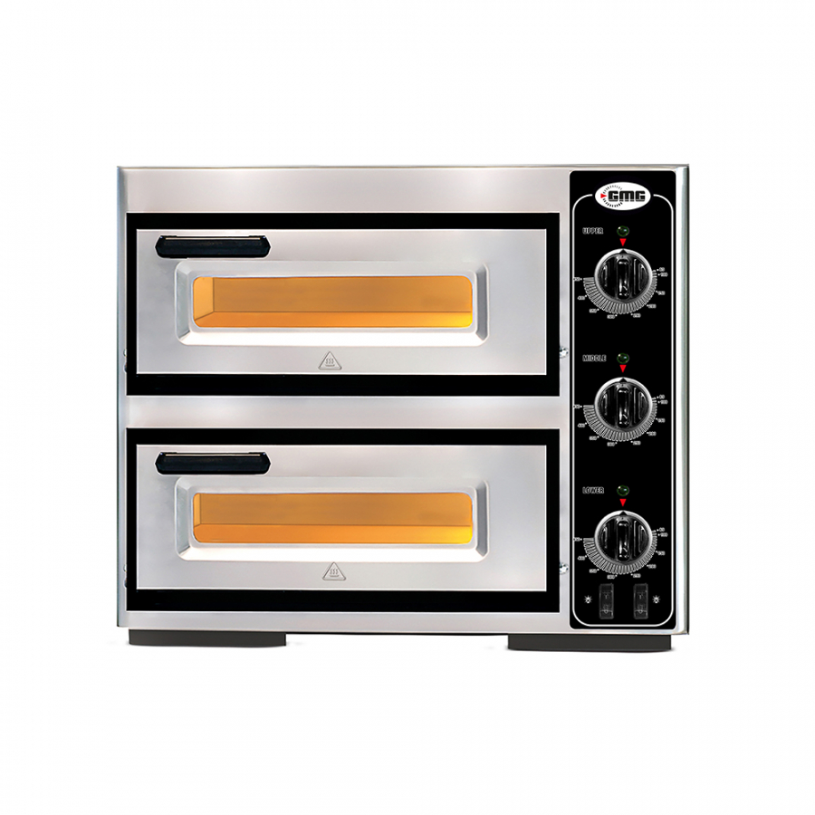 Elektrische pizzaoven | 1+1x Ø39cm | 5,25 kW