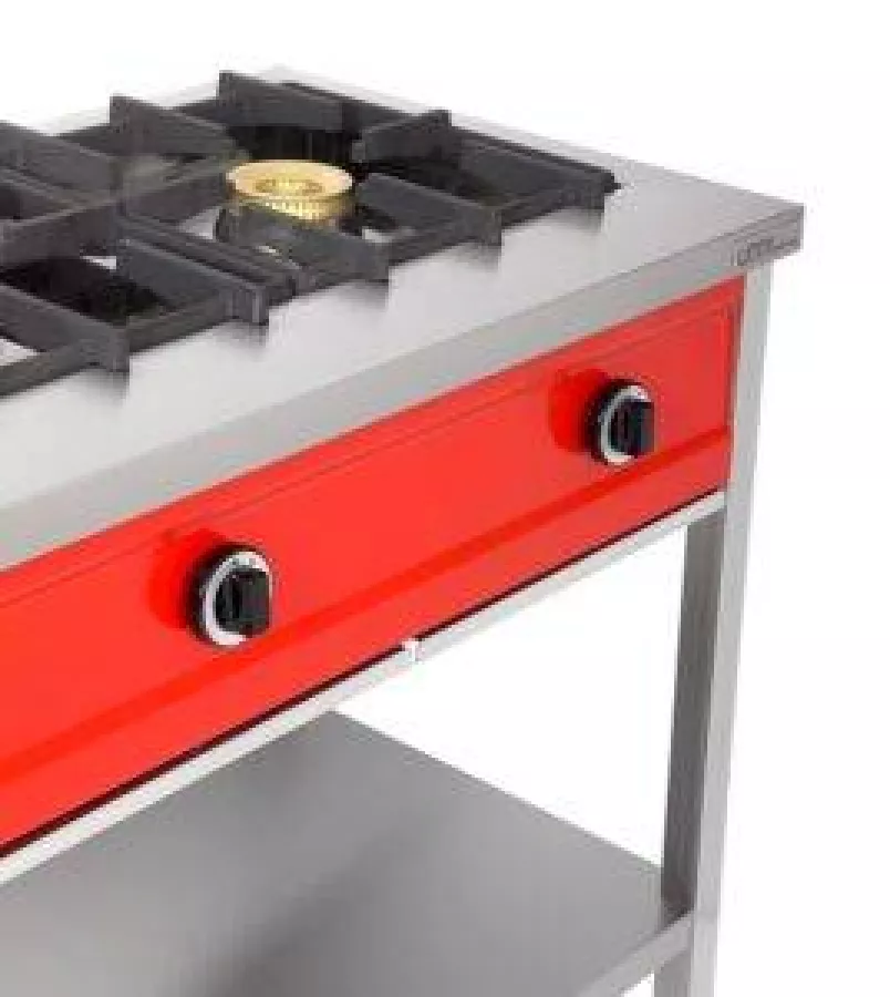 Gasherd PNK-3 – 3x8kW, Ölauffangwanne, für Pfannen bis 400 mm