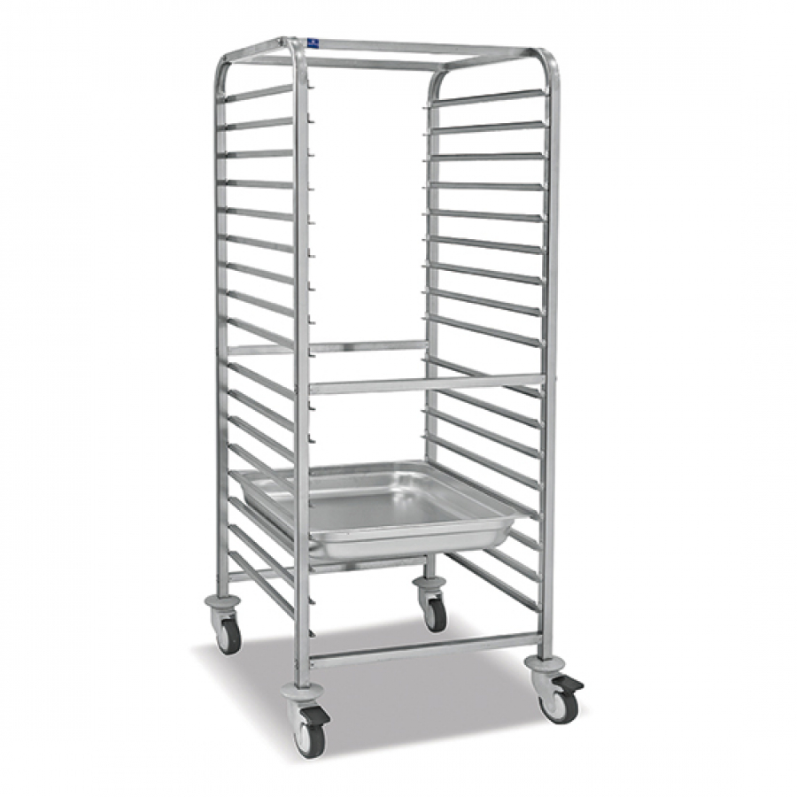 Wagen für GN-Behälter | 17x GN 2/1 H=65 mm