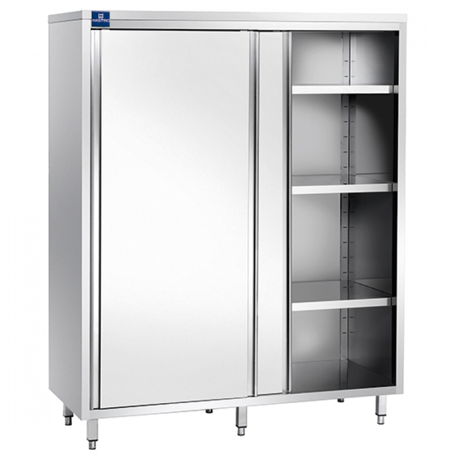 Hochschrank mit Schiebetüren und 3 Borde | 1200x700 mm Hochschrank mit Schiebetüren und 3 Borde | 1200x700 mm