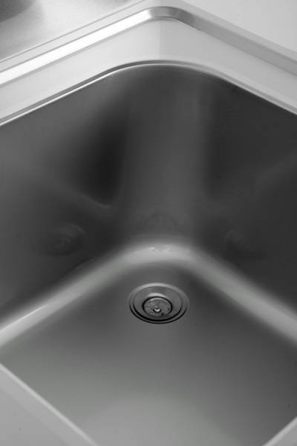 Spülbecken 1 Schale links 1000x700x850 mm Edelstahl Gastronomie