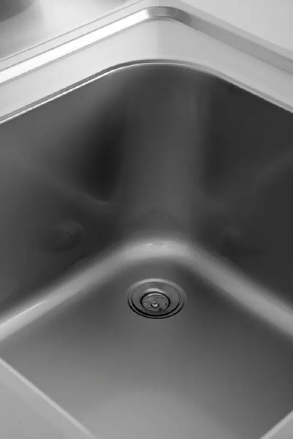 Spülbeckenblock 1400x700x850 mm Schale links für Gastronomie