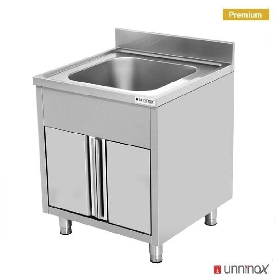 Spülenschrank 1 Becken 60x70x85cm kompakt robust Gastronomie