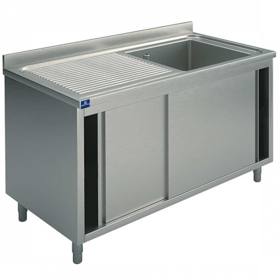 Spülschrank | Tropftasse links | 1400x700 mm