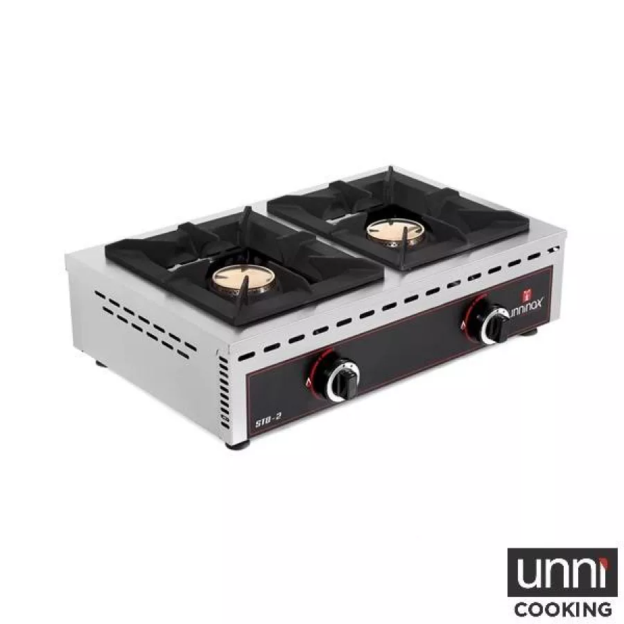 Tischkochfeld STO-2 Gas 2x7kW Kupferbrenner Gastronomie