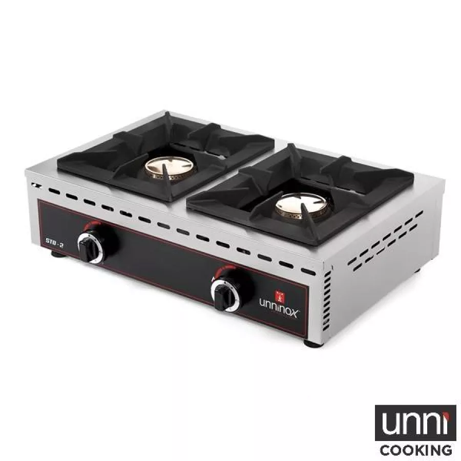 Tischkochfeld STO-2 Gas 2x7kW Kupferbrenner Gastronomie