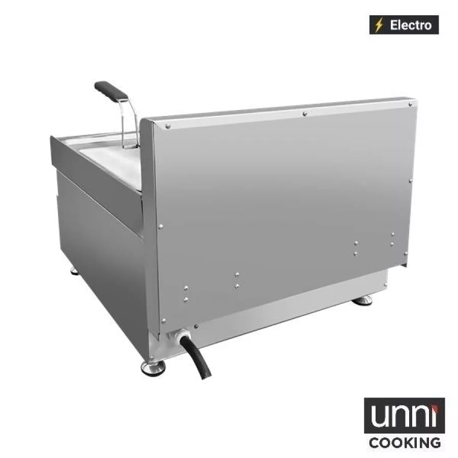 Elektrofritteusen UnniCooking 2x10L – Doppel-Fritteuse, Kaltzone, Ablasshahn