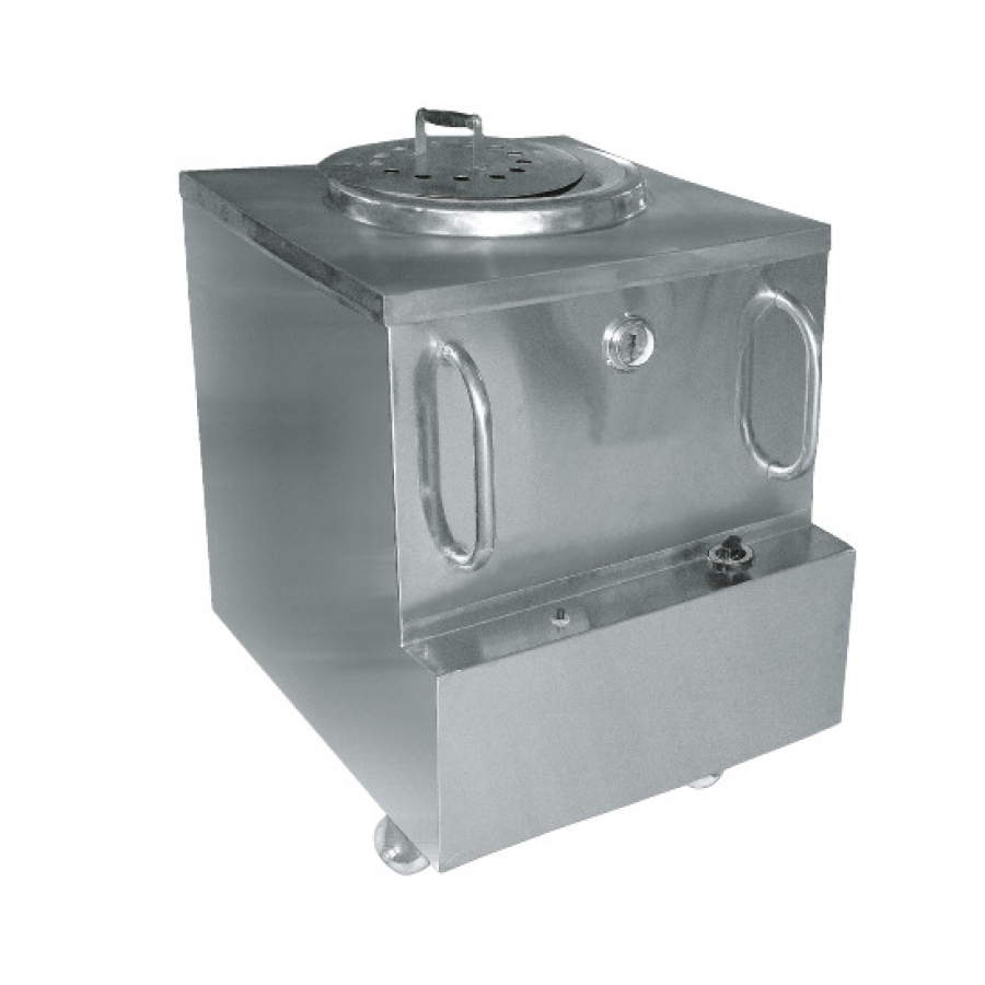 TANDOOR Gas-Tandoor Edelstahl & Tontopf L710×760×940