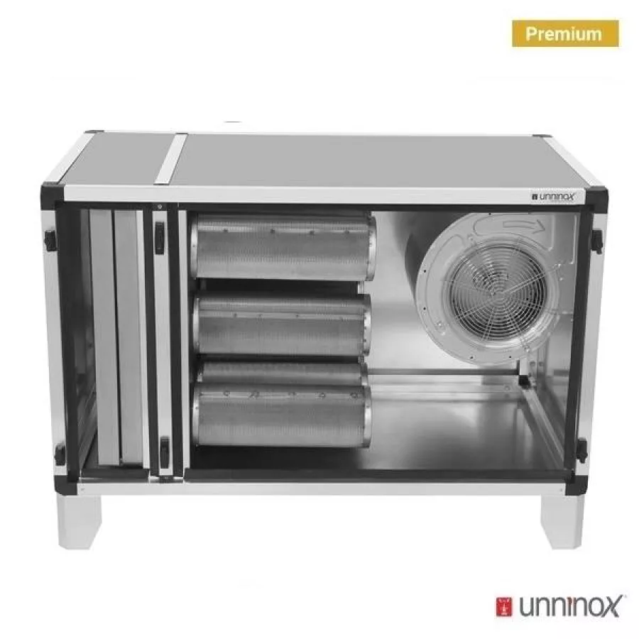 Abluftreinigungssystem 3000 m³/h mit Motor und 15 Filtern