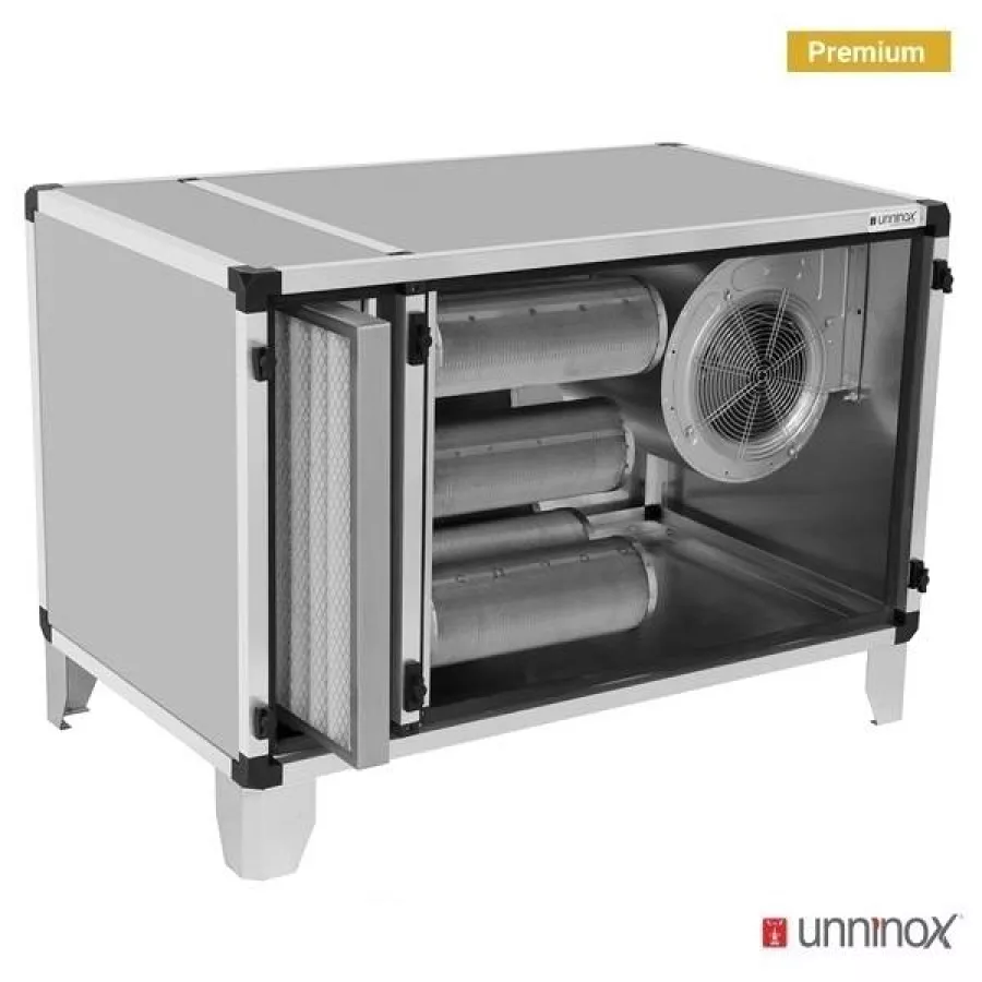 Abluftreinigungssystem 3000 m³/h mit Motor und 15 Filtern