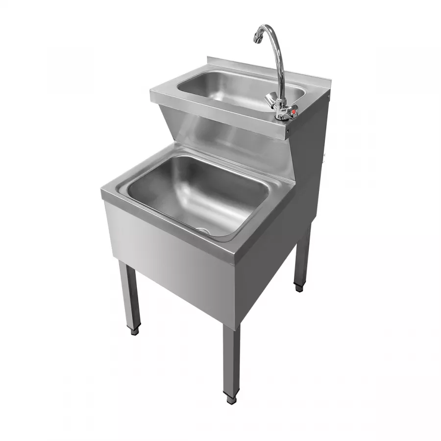 Skyrainbow Handwasch-Ausgussbecken Kombi 50×60 cm