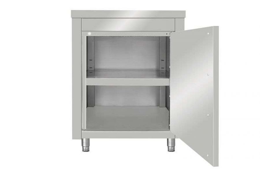 Arbeitsschrank aus Edelstahl, 60 x 70