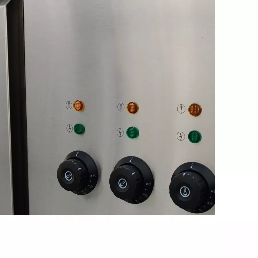 Skyrainbow SNACK-Line Bain-Marie Theke 3× GN 1/1 – Granit Star Galaxy schwarz (ohne Glas), 123×82×85,5 cm