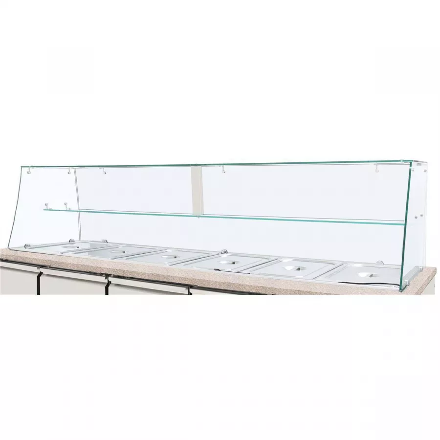 Skyrainbow Glasaufsatz hoch, Klarglas gerade – komplett für THBM158