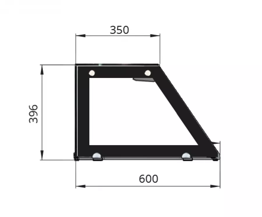Skyrainbow SNACK-Line Glasaufsatz – 143×60×39,6 cm