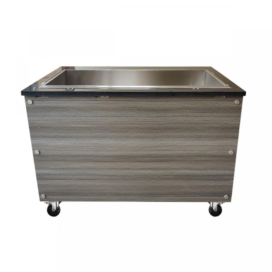 Skyrainbow SNACK-Line Bain-Marie Theke 4× GN 1/1 –  153×82×85,5 cm, 400 V