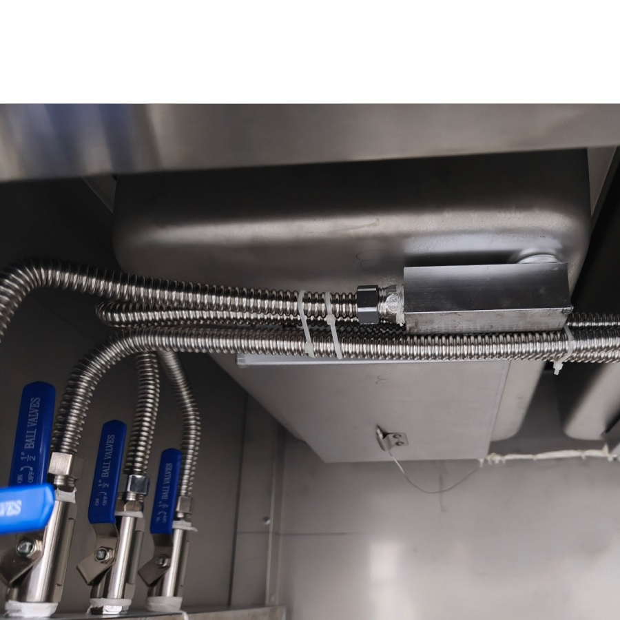 Skyrainbow SNACK-Line Bain-Marie Theke 4× GN 1/1 –  153×82×85,5 cm, 400 V