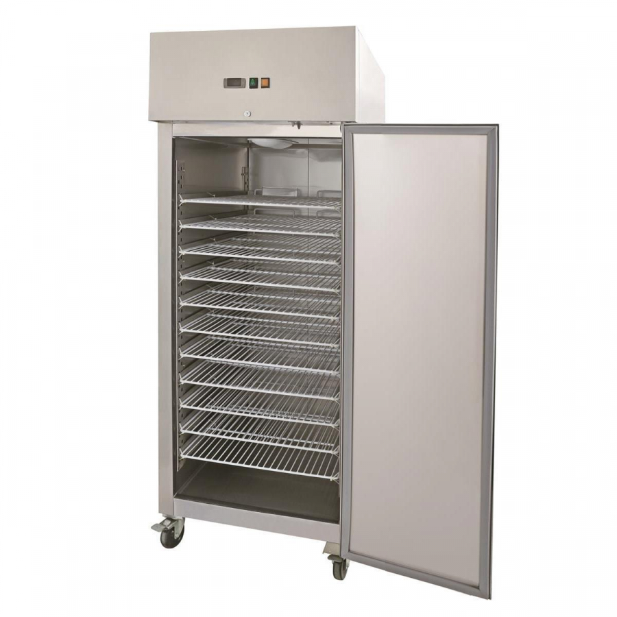 RVS diepvriezer, inhoud 733 liter, 10 paar rails