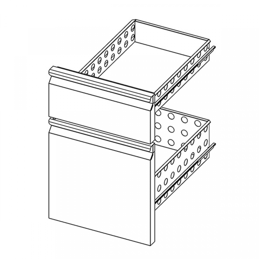 Kühltisch 700 Serie THP - 2er Schubladenblock 1/3 + 2/3 - Gastrohot