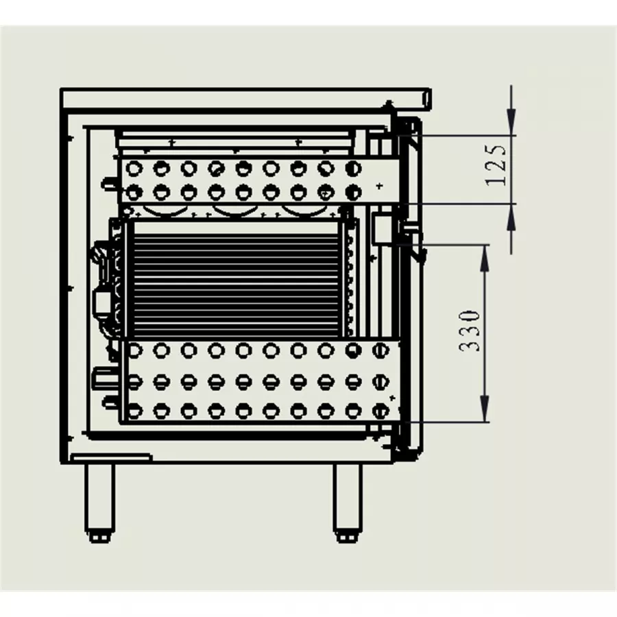 2er Schubladenblock 1/3+2/3 für Kühltisch 700 Serie