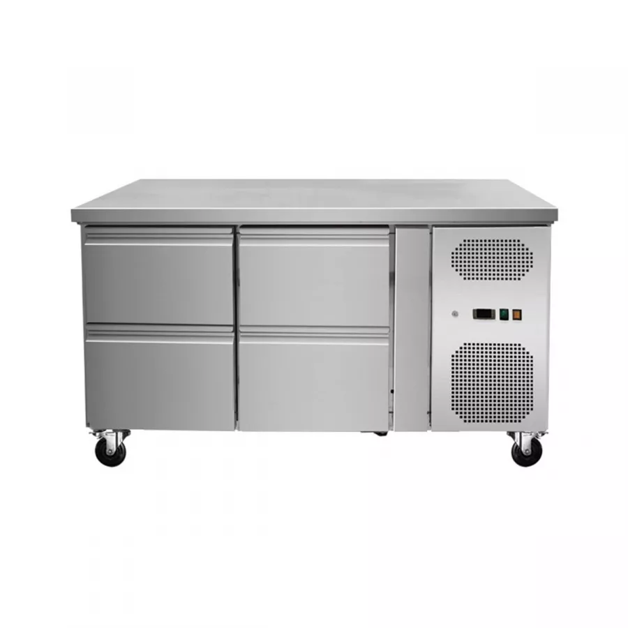 Kühltisch 4 Schubladen ohne Aufkantung