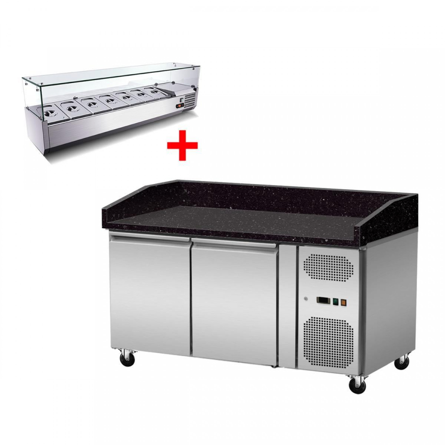 Skyrainbow Pizzakühltisch 151×80 – Star Galaxy