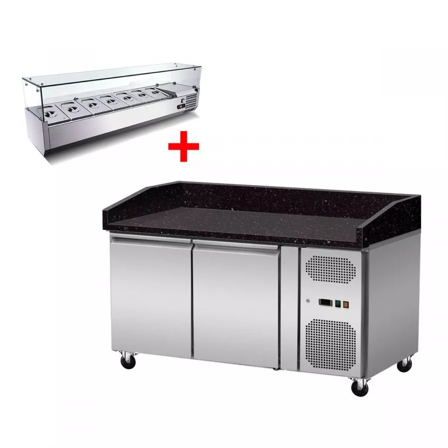 Skyrainbow Pizzakühltisch 151×80 – Star Galaxy