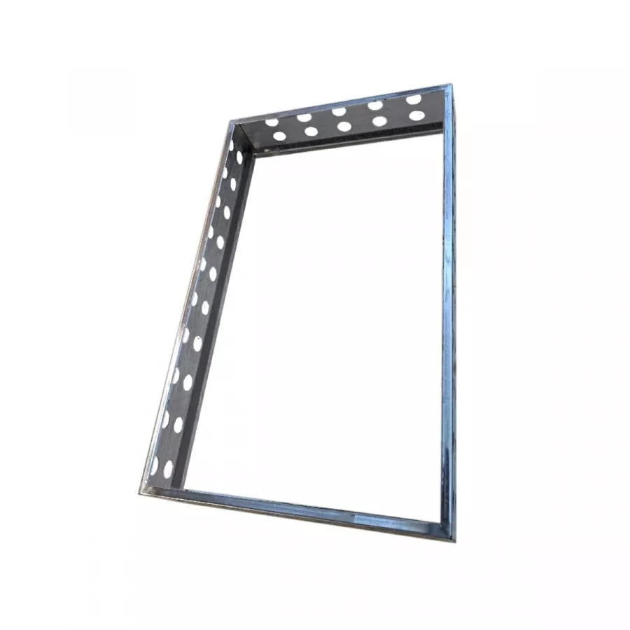 Erhöhung für 2er Schubladenblock – Edelstahlrahmen für Kühltisch