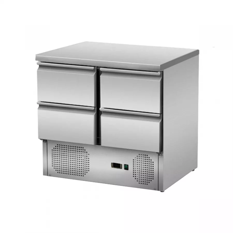 Skyrainbow Kühltisch 90×70 – 4 Schubladen