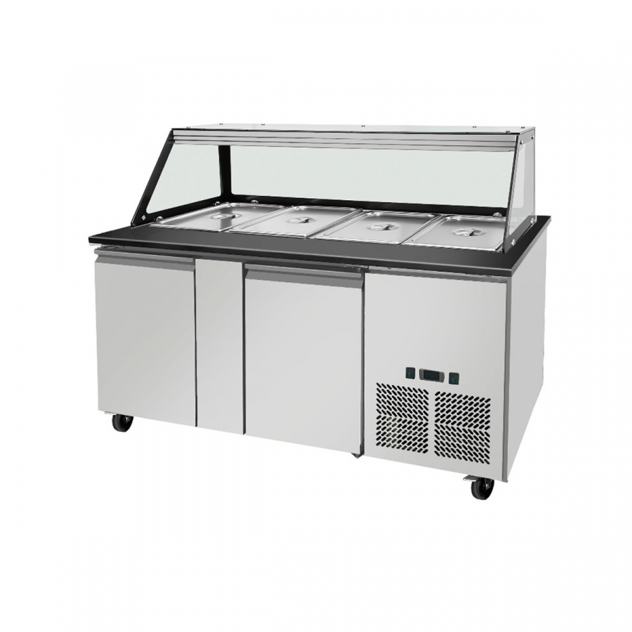 Kalte Theke 4x GN1/1 - Ideal für die Gastronomie - Gastrohot