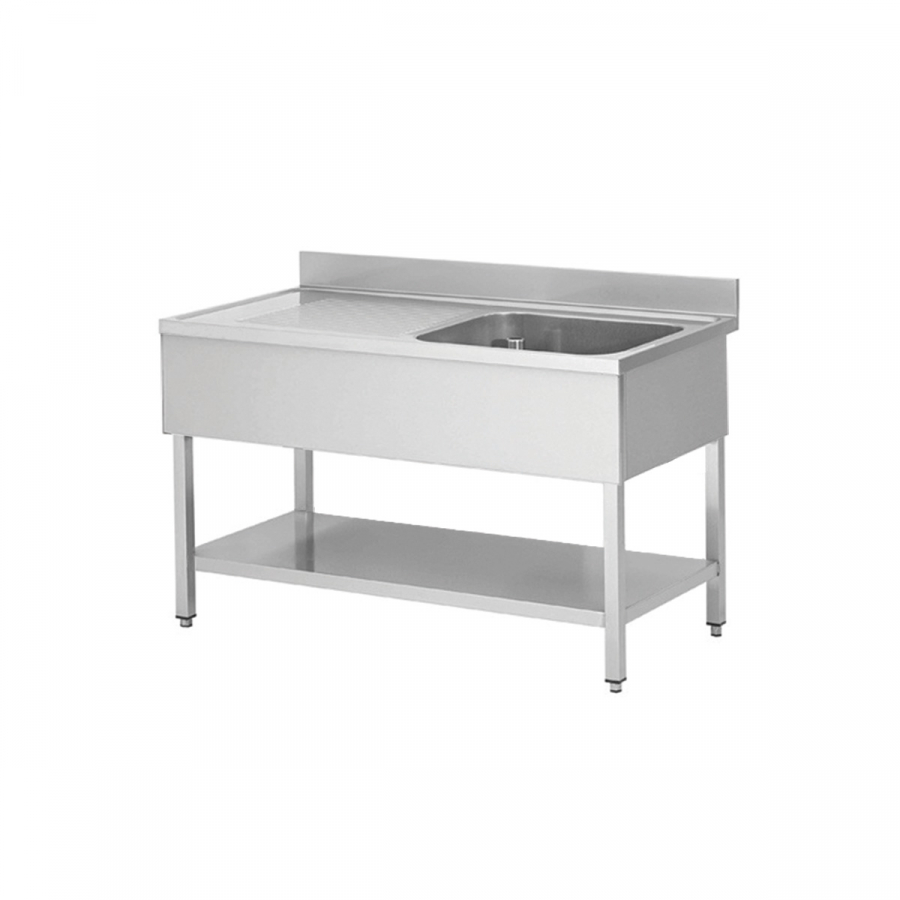 Spültisch 1 Becken rechts | 1200 x 600 x 950 mm